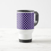 Mug De Voyage Coeurs Violet Et Rose (Devant droit)