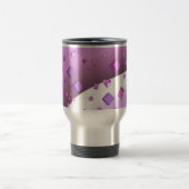 Mug De Voyage Cœurs violets et cubes (Centre)