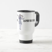 Mug De Voyage Coiffeurs mignons de salon de coiffeur (Devant droit)