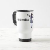Mug De Voyage Coiffeurs mignons de salon de coiffeur (Devant gauche)