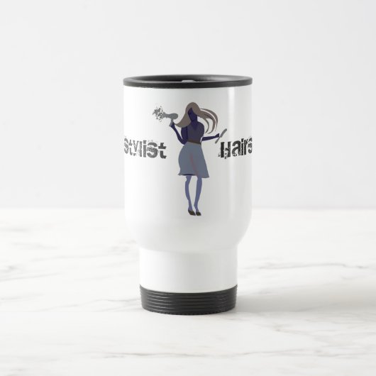 Mug De Voyage Coiffeurs mignons de salon de coiffeur (Centre)