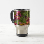 Mug De Voyage Colibri avec des Zinnias (Devant gauche)