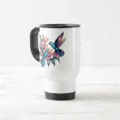 Mug De Voyage Colibri et fleur (Devant gauche)