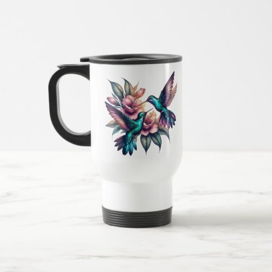 Mug De Voyage Colibri et fleur (Gauche)