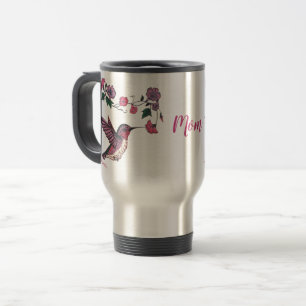 Mug De Voyage Colibri et fleurs