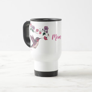 Mug De Voyage Colibri et fleurs