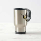 Mug De Voyage Colibri noir et or (Devant droit)