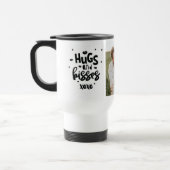 Mug De Voyage Collage Couple Photo & Hugs Et Baisers Phrase Love (Gauche)
