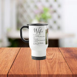 Mug De Voyage Collage Couple Photo & Lovely Romantic Wife Cadeau<br><div class="desc">Collage Couple Photo & Lovely Romantic Wife Cadeau</div>