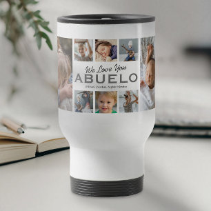 Mug De Voyage Collage de photos de la fête des pères Abuelo