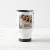 Mug De Voyage Collage moderne Photo Romantique Couple Citation C (Centre)
