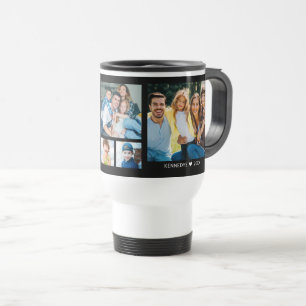 Mug De Voyage Collage personnalisé de 5 photos Famille Citation 