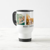 Mug De Voyage Collage photo de Best Dad Ever (Devant gauche)