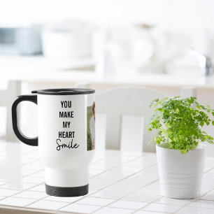 Mug De Voyage Collage photo en couple et belle citation romantiq