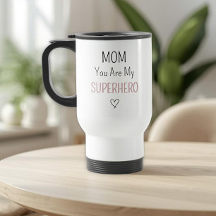 Mug De Voyage Collage Photo Super-héroïne Maman Personnalisé Mod