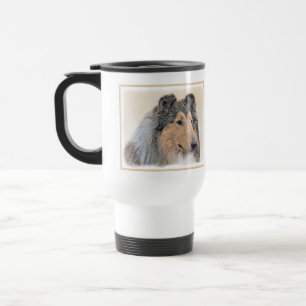 Mug De Voyage Collie (Rough) Peinture - Cute Original Dog Art