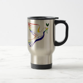 Mug De Voyage Colombe d'arc-en-ciel