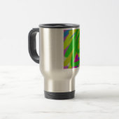 Mug De Voyage coloré 3748 art abstrait (Devant gauche)