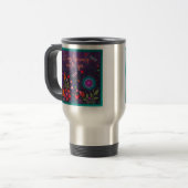 Mug De Voyage Colorful Inspirant Floral Fun Inspirivity (Devant gauche)
