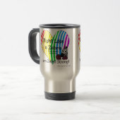 Mug De Voyage Combat comme une conscience d'Ehlers-Danlos de (Devant gauche)