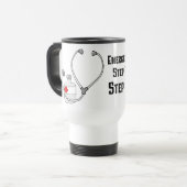 Mug De Voyage Comment les médecins réagissent à votre urgence (Devant gauche)