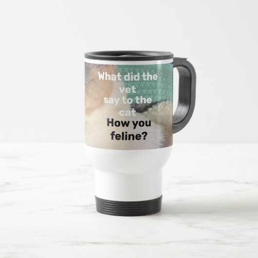 Mug De Voyage Comment tu félines ? (Devant droit)