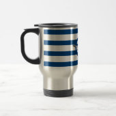 Mug De Voyage Compass and Stripe Nautical Inspecred (Gauche)