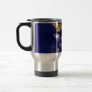 Mug De Voyage Composition avec les papillons Sapphire