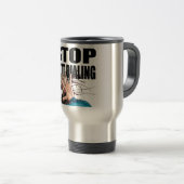 Mug De Voyage COMPOSITION de BOUT d'ARRÊT d'Oxygentees (Devant droit)