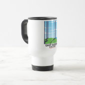 Mug De Voyage Comté de Durham, Angleterre affiche de train (Devant gauche)