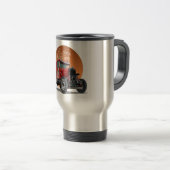 Mug De Voyage Concept de voiture de course rétro customisé (Devant droit)