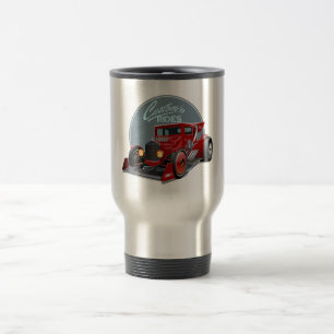 Mug De Voyage Concept de voiture de course retro personnalisé