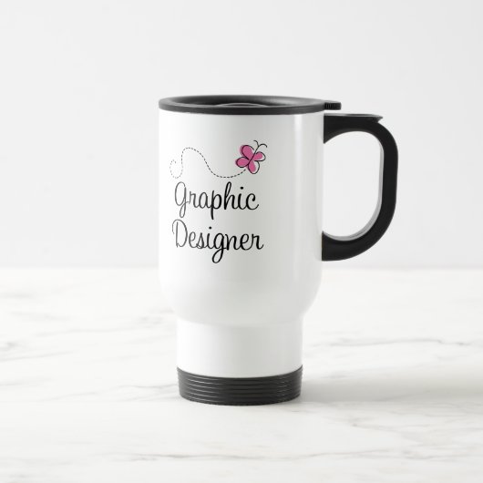 Mug De Voyage Concepteur rose mignon (Droite)