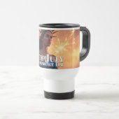 Mug De Voyage Conception 4 juillet splendide - Fireworks & Freed (Devant droit)