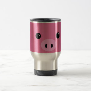 Mug De Voyage Conception animale mignonne de visage de porcelet