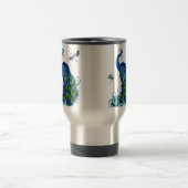 Mug De Voyage Conception classique de paon et libellule (Centre)