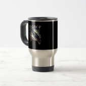 Mug De Voyage Conception créative et décontractée d'oiseau corbe (Devant gauche)
