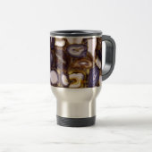 Mug De Voyage Conception d'Agate blanc Brown violet (Devant droit)