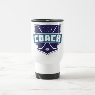 Mug De Voyage Conception de bouclier de car d'hockey