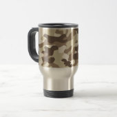 Mug De Voyage Conception de Brown Camo (Devant gauche)