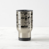 Mug De Voyage conception de caractères du pixel 8bit (Centre)