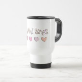 Mug De Voyage Conception de COEURS d'ergothérapiste (Devant droit)
