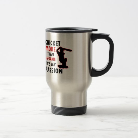 Mug De Voyage Conception de cricket (Droit)