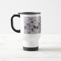 Conception de design aquarelle fleur violette