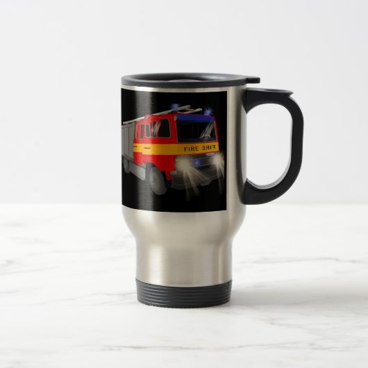 Mug De Voyage Conception de dessin du moteur cool d'incendie pou (Droit)