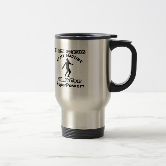 Mug De Voyage conception de disque de jet (Droit)