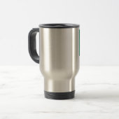 Mug De Voyage Conception de drapeau de l'Algérie (Devant gauche)