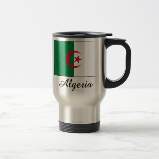 Mug De Voyage Conception de drapeau de l'Algérie (Droit)