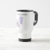 Mug De Voyage Conception de fantômes effrayés (Devant droit)