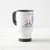 Mug De Voyage Conception de fantômes effrayés (Devant gauche)